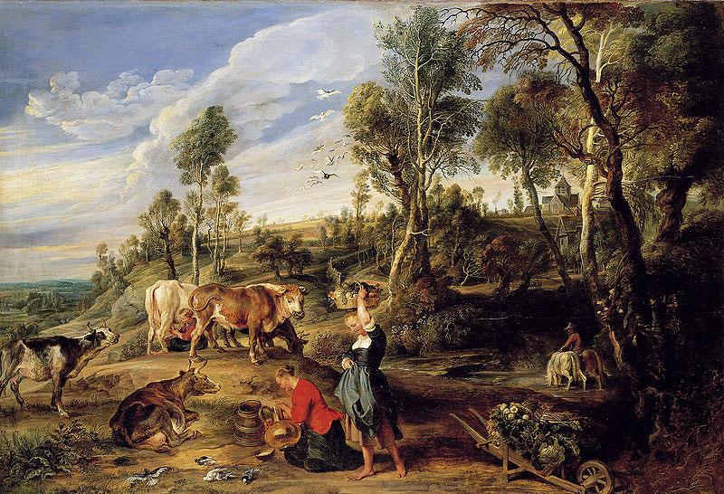 Peter Paul Rubens The Farm at Laken Norge oil painting art